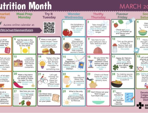 The Nutrition Month Calendar