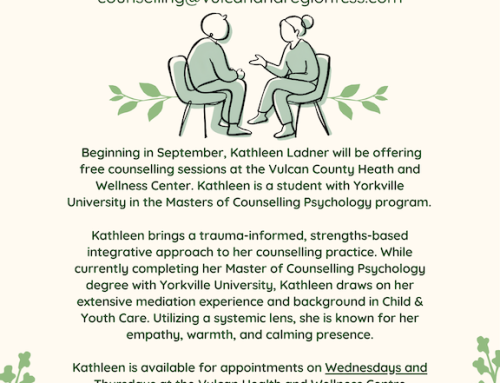 New Vulcan Practicum Counsellor